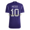 Original Fußballtrikot Messi 10 Argentinien Auswärtstrikot WM 2022 Für Herren